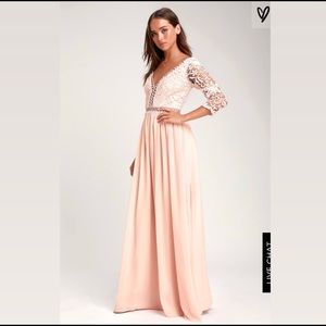 Blush Bridesmaid Dress Lulus